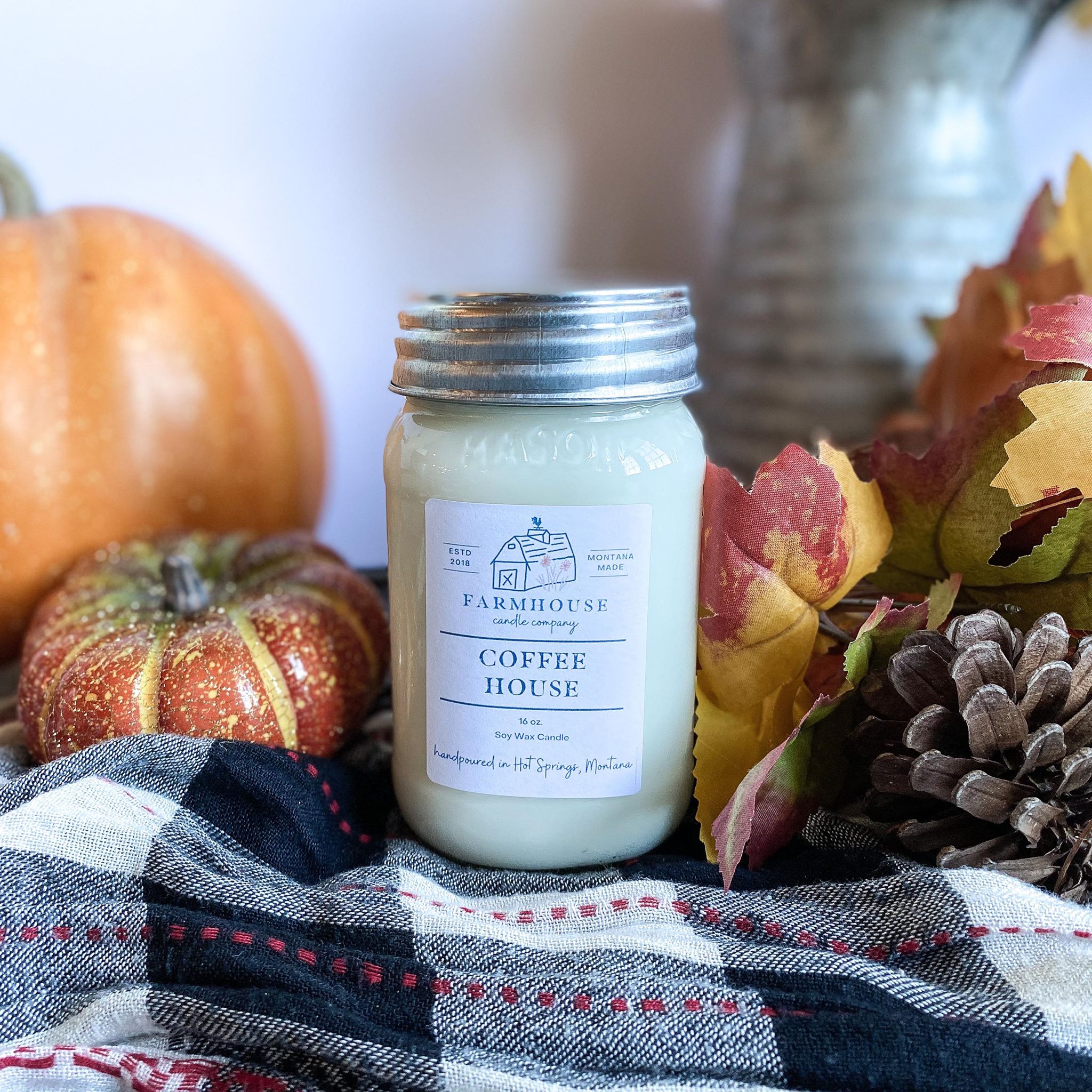 JESSIE 16 oz Mason Jar candle – Farmhouse Candle Company