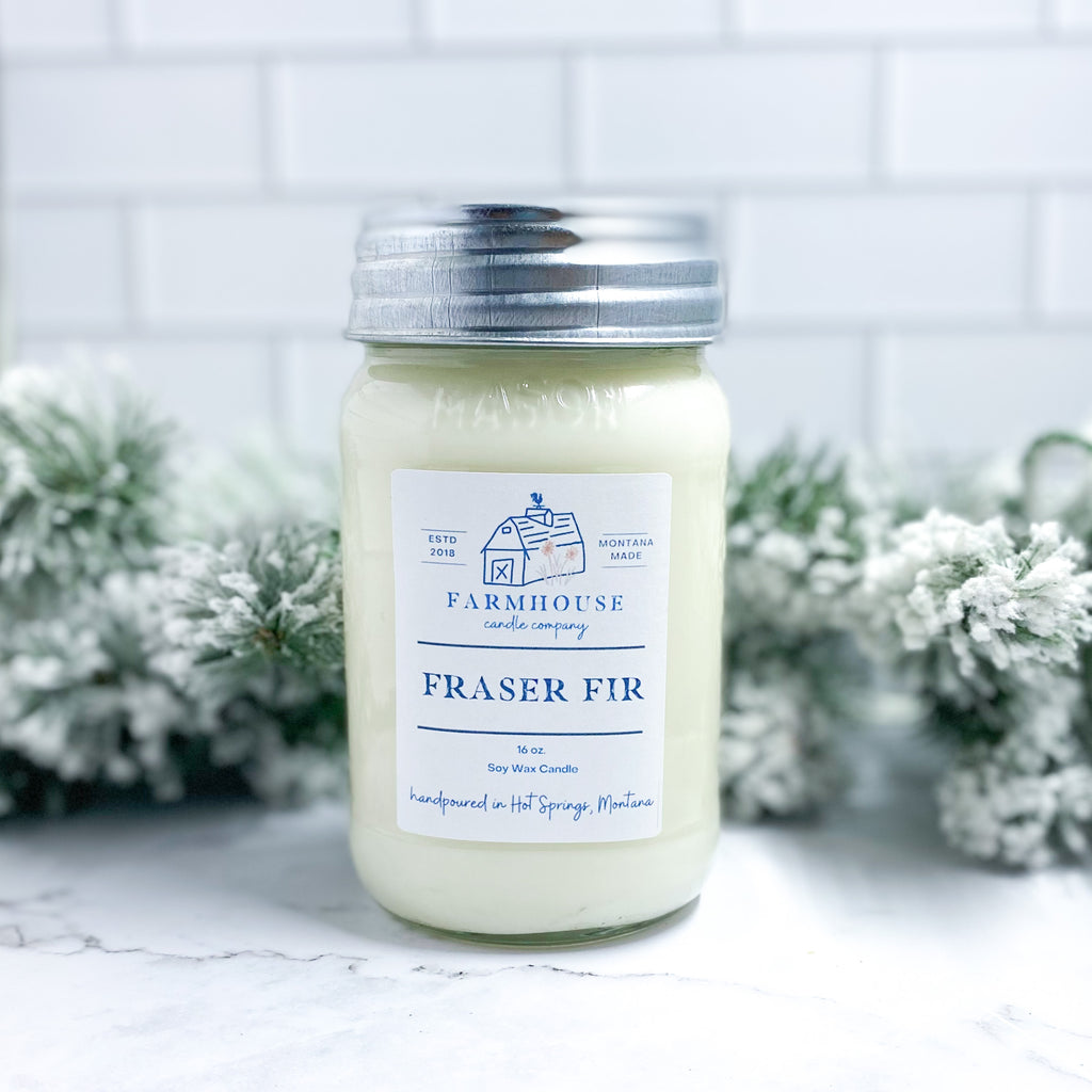 Fraser Fir 16 oz Mason Jar candle