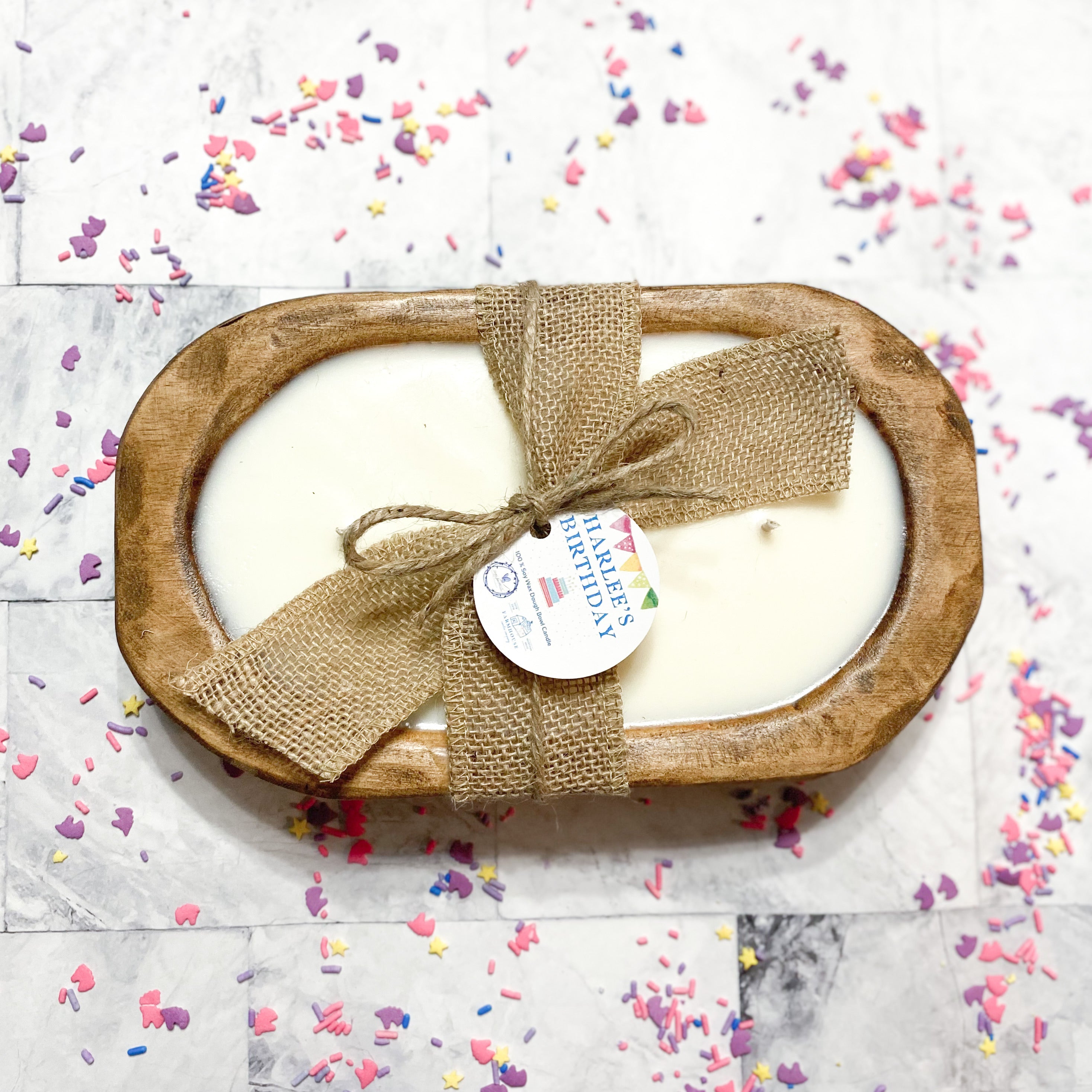 HARLEE’S BIRTHDAY Small Dough Bowl - Stained
