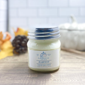 Harvest 8 oz Mason Jar candle