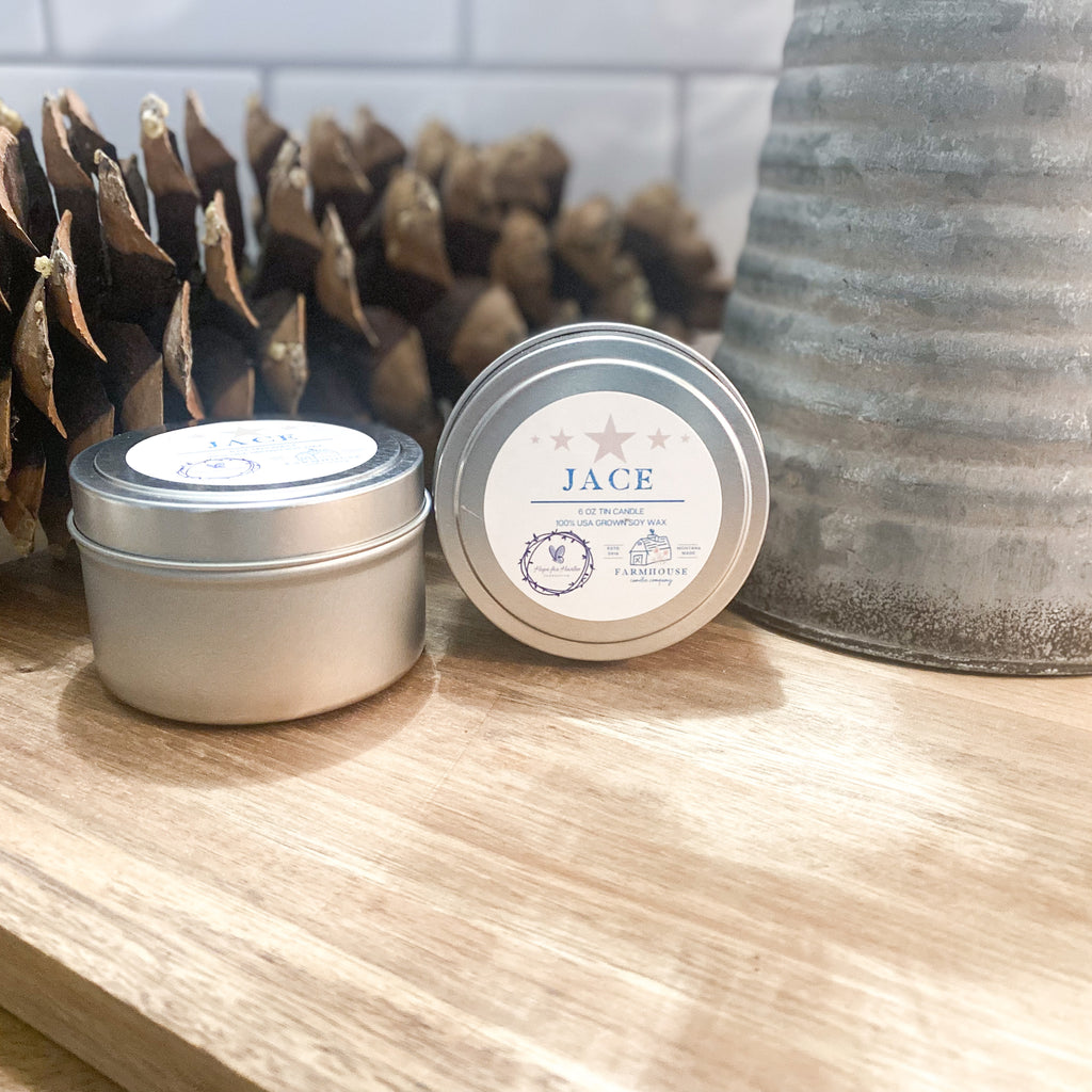 JACE 6 oz Tin Candle