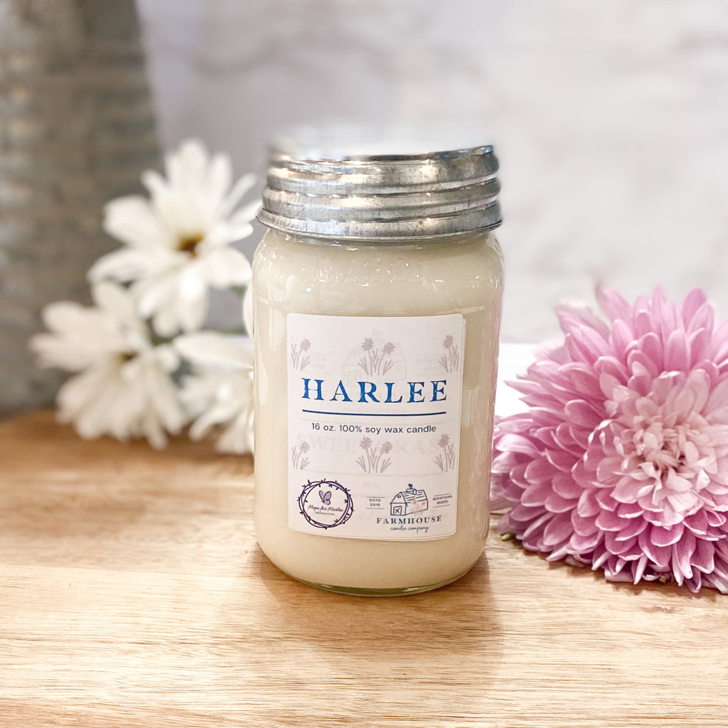 HARLEE 16 oz Mason Jar candle