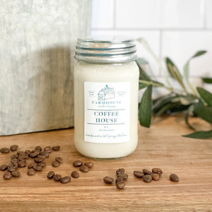 Coffee House 16 oz Mason Jar candle