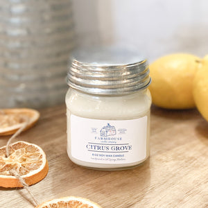 Citrus Grove 8 oz Mason Jar candle