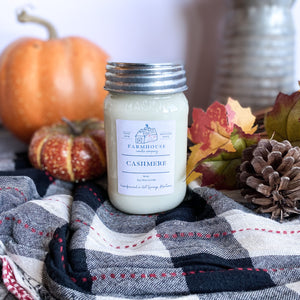 Cashmere 16 oz Mason Jar candle