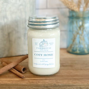 Cozy Home 16 oz Mason Jar candle
