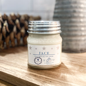 JACE 8 oz Mason Jar candle