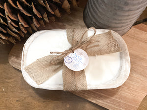 JACE Small Dough Bowl - Whitewash