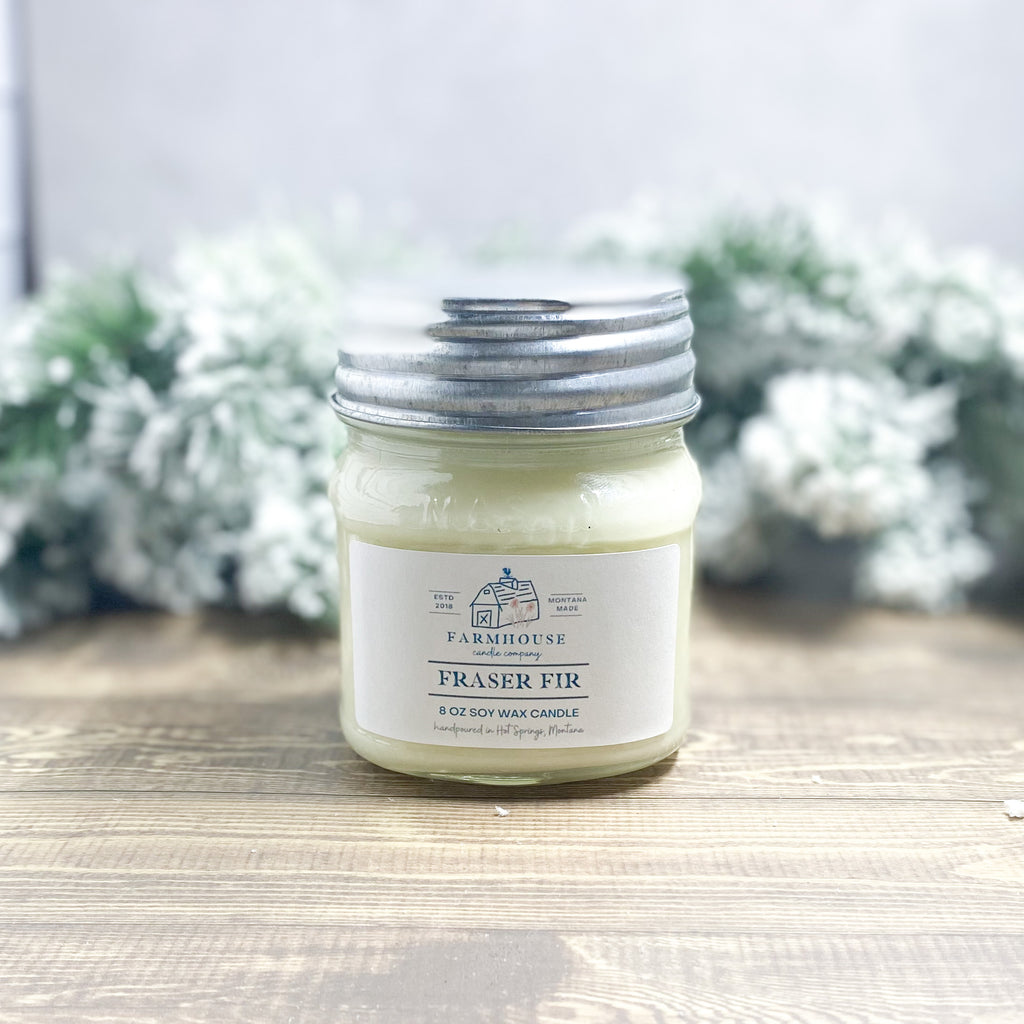 Fraser Fir 8 oz Mason Jar candle