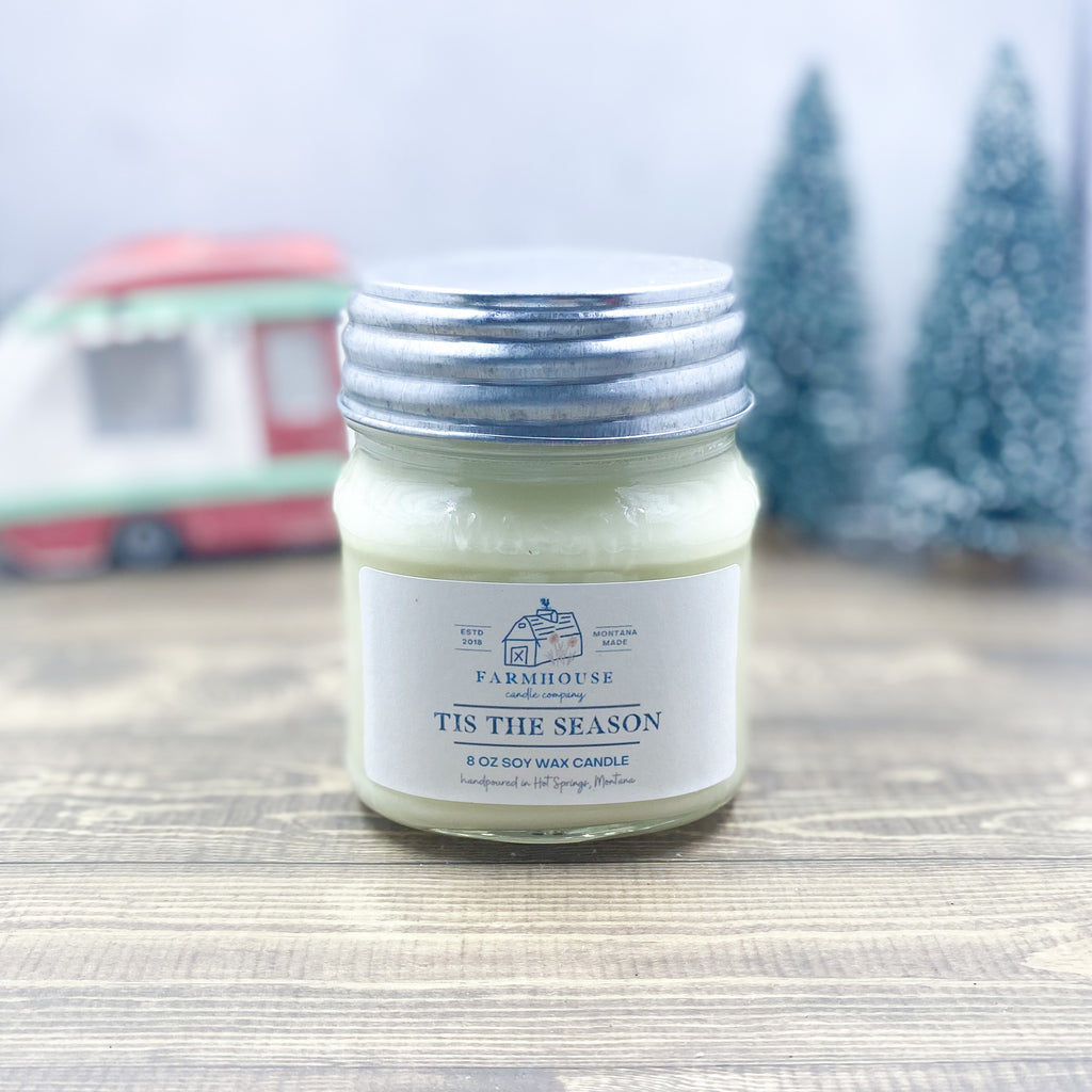 Tis The Season 8 oz Mason Jar candle