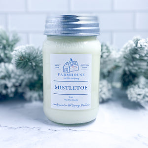 Mistletoe 16 oz Mason Jar candle