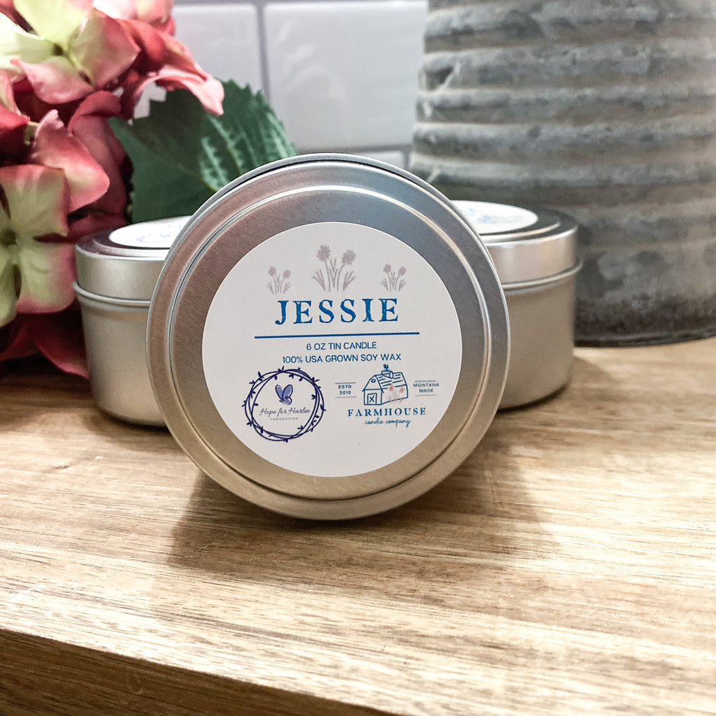 JESSIE 6 oz Tin Candle